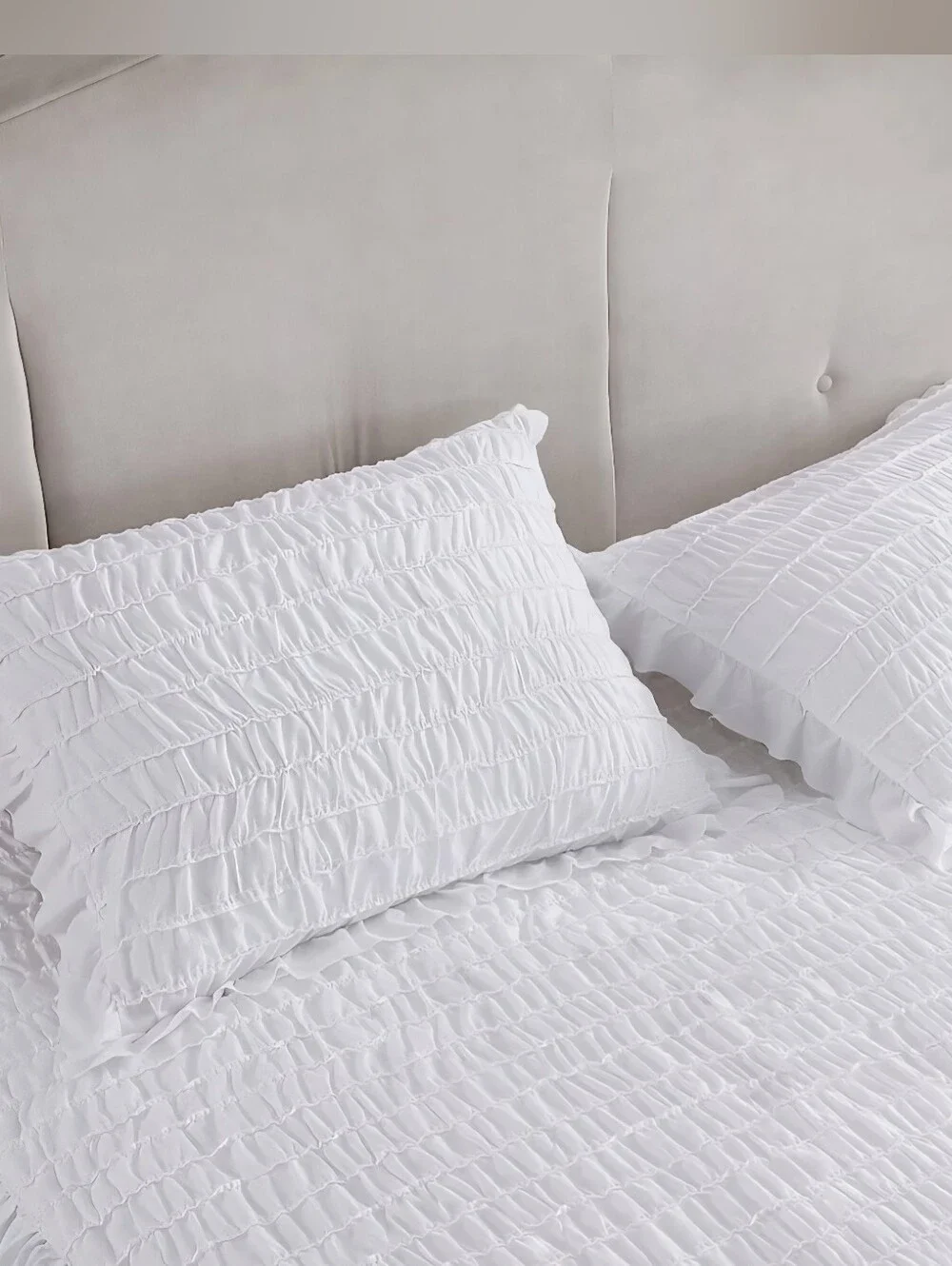 Shabby Chic® Romantic White Queen Bedding Set Bedspread Shams Pillow Cover